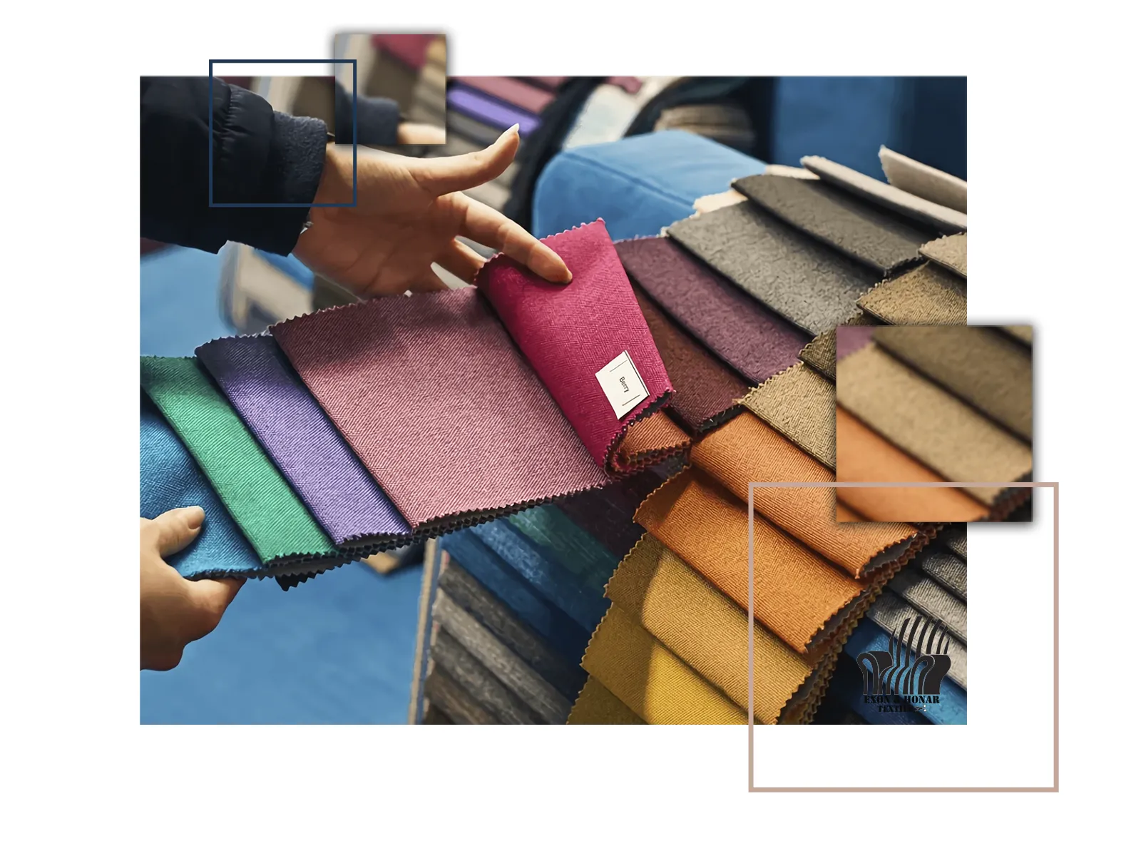 ضخامت و راحتی پارچه مبلی (exon-honar.com)