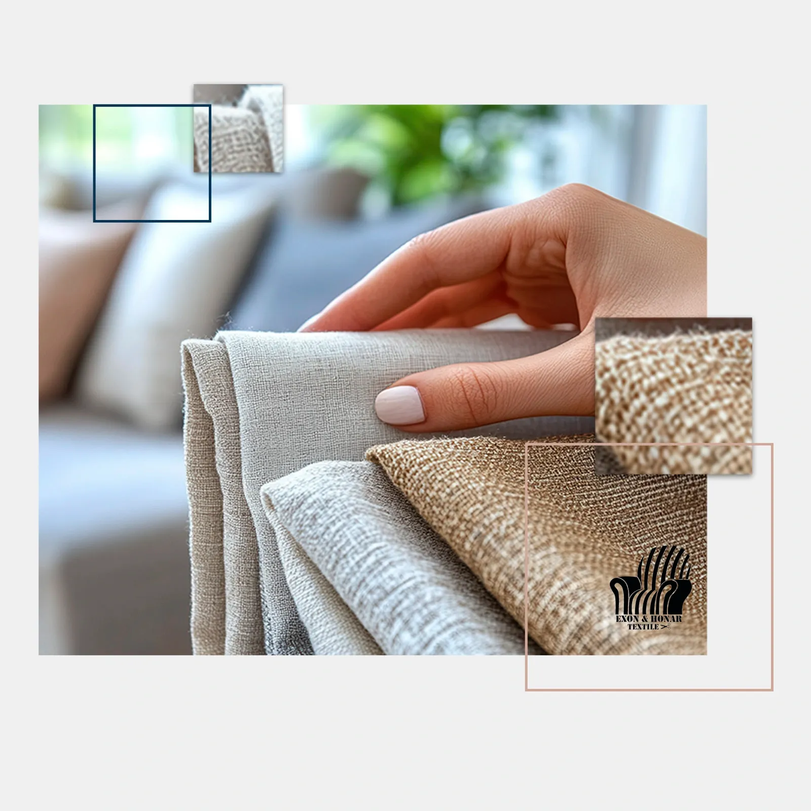 بهترین نوع پارچه رومبلی برای مبل راحتی در خانههای پر رفت و آمد (exon-honar.com)